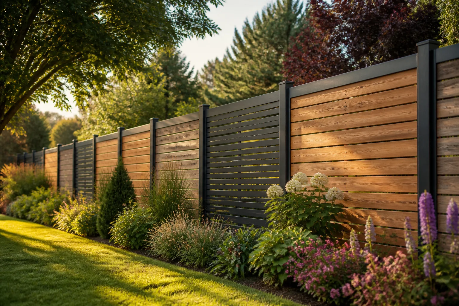 Cloture de jardin moderne et elegante